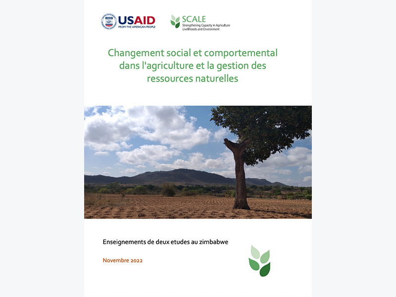 Ce document présente les principaux enseignements tirés d'études menées au Zimbabwe sur les obstacles et les motivations au changement de comportement dans l'agriculture et les pratiques de gestion des ressources naturelles (GRN) dans sa zone de mise en œuvre.