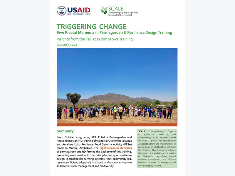 This learning brief summarizes five pivotal moments that helped participants understand the RD approach during a training in Zimbabwe in October 2021.