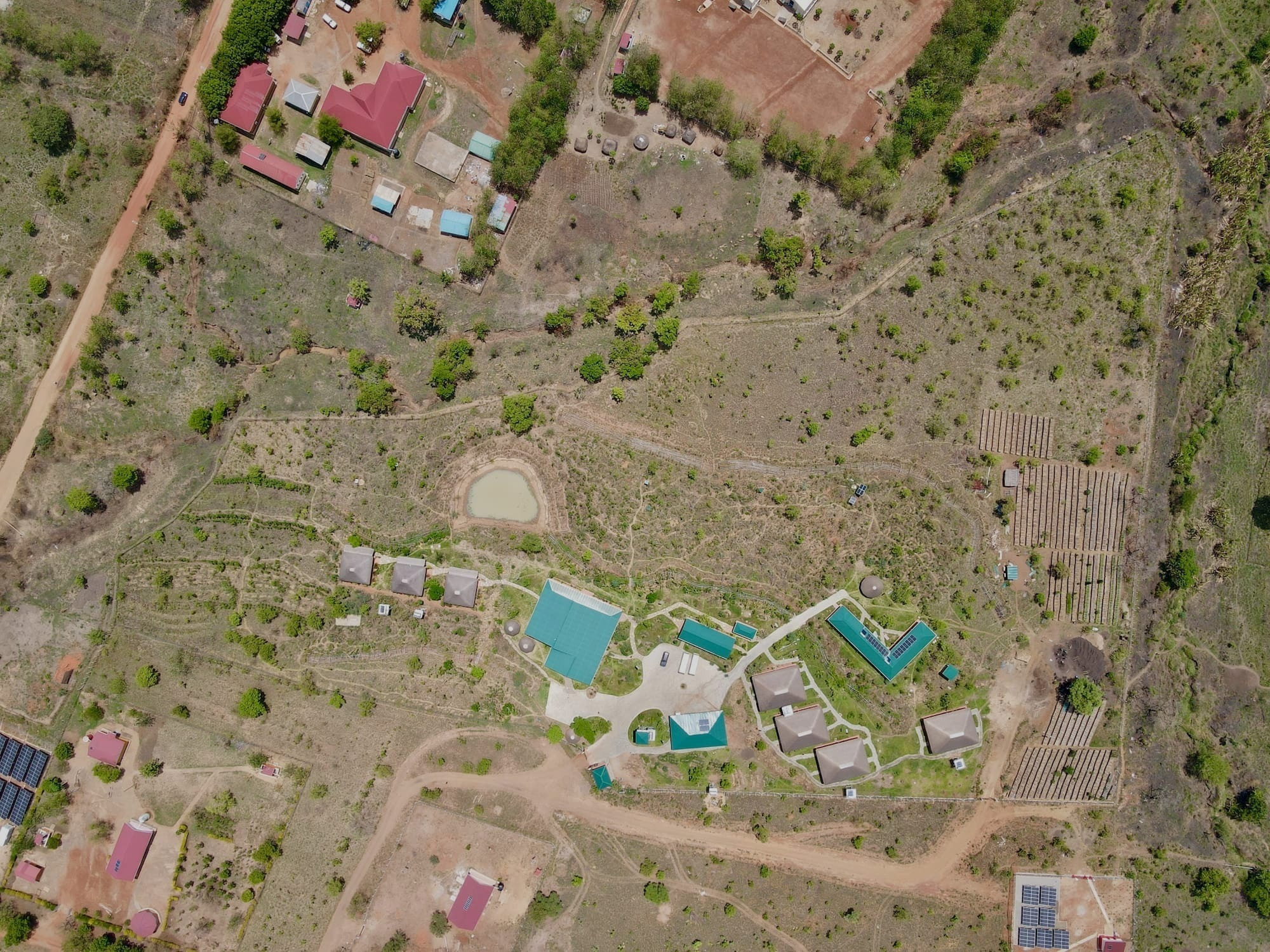 Aerial image of farm land
